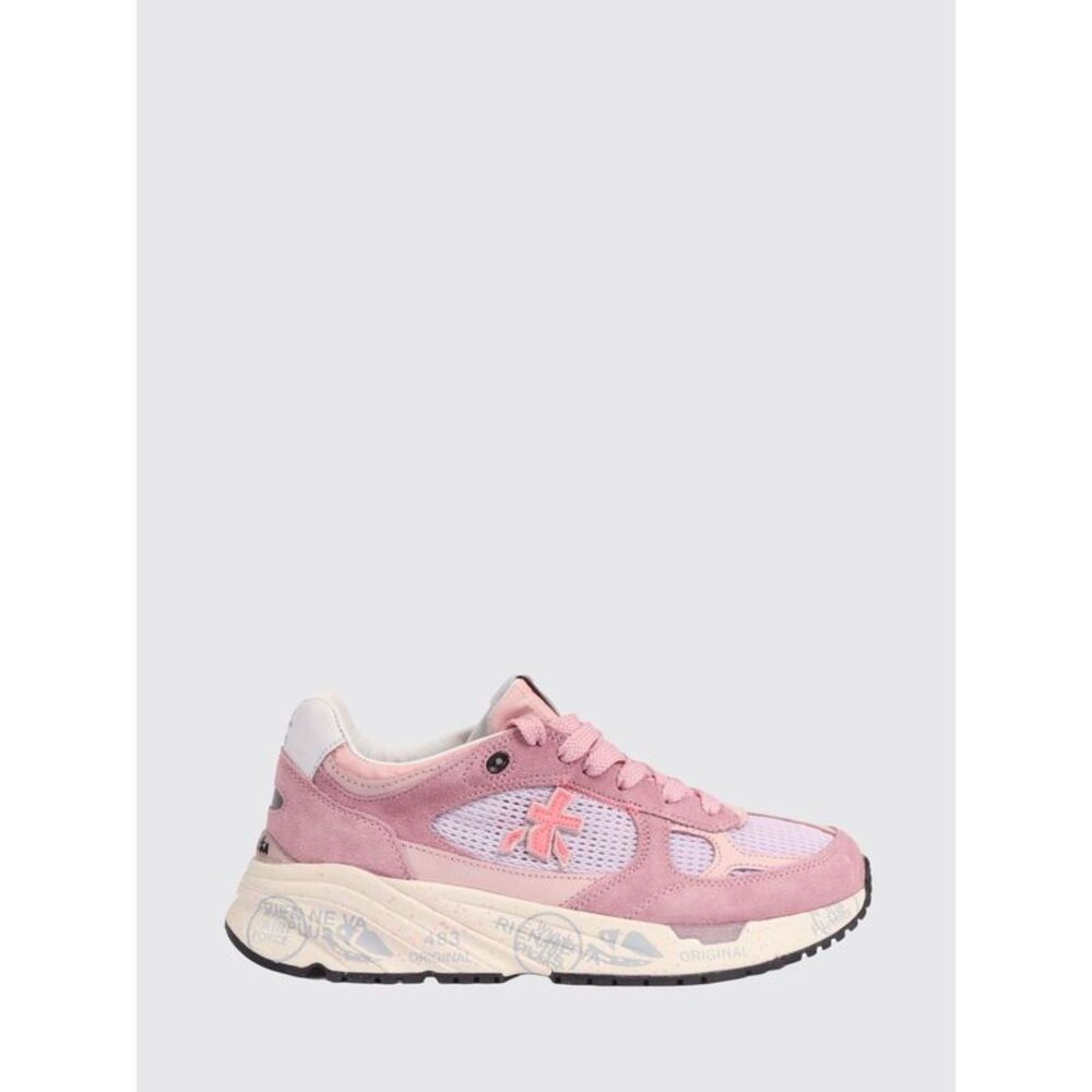 Premiata Women Mased Laminated Leather And Nylon Sneakers Premiata
